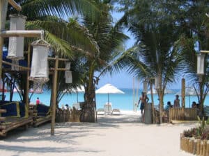 View from the beach road